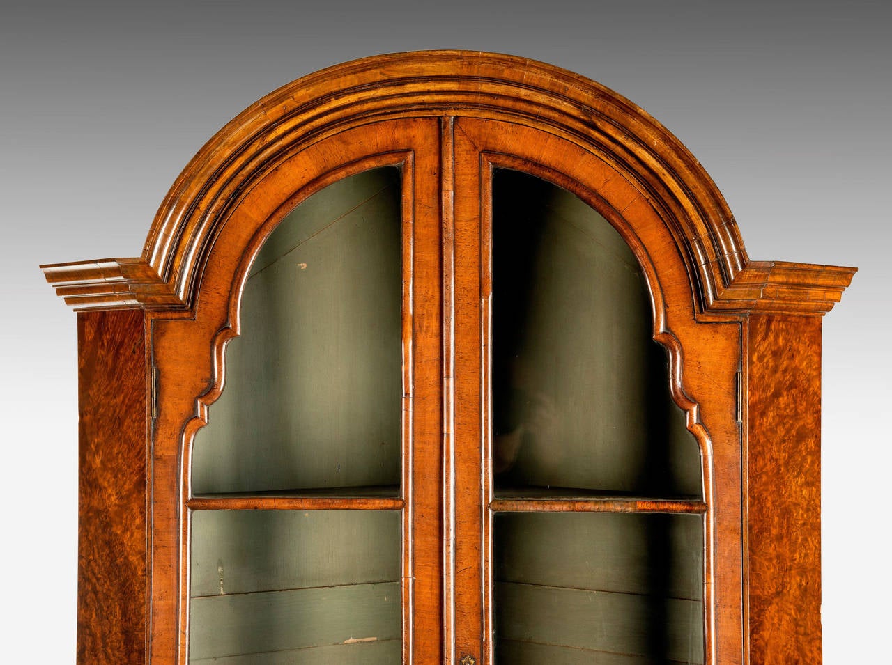 An Early 20th Century Walnut Cupboard of Queen Anne Design For Sale 2