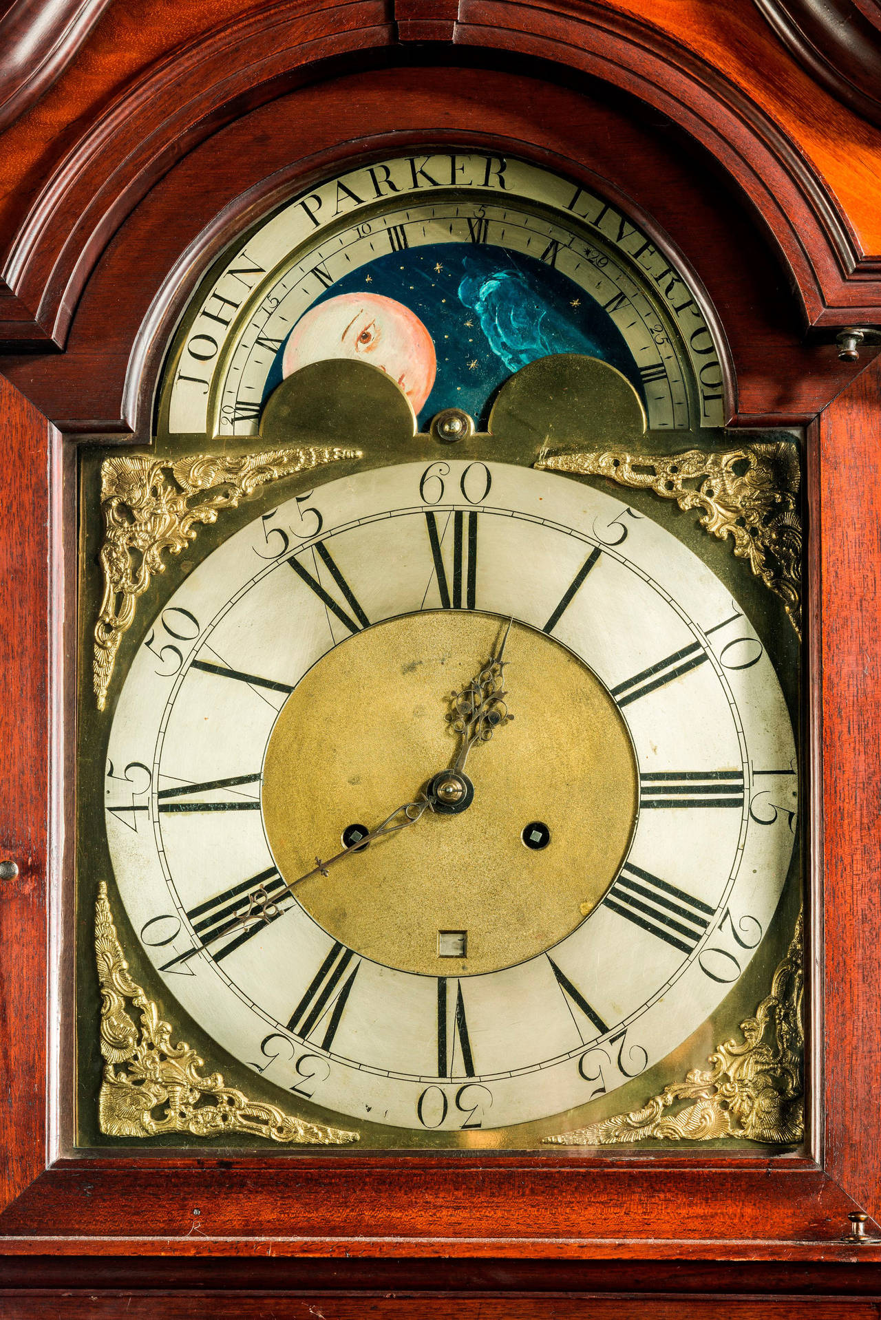Late 18th Century 18th Century Mahogany Longcase Clock by John Parker of Liverpool