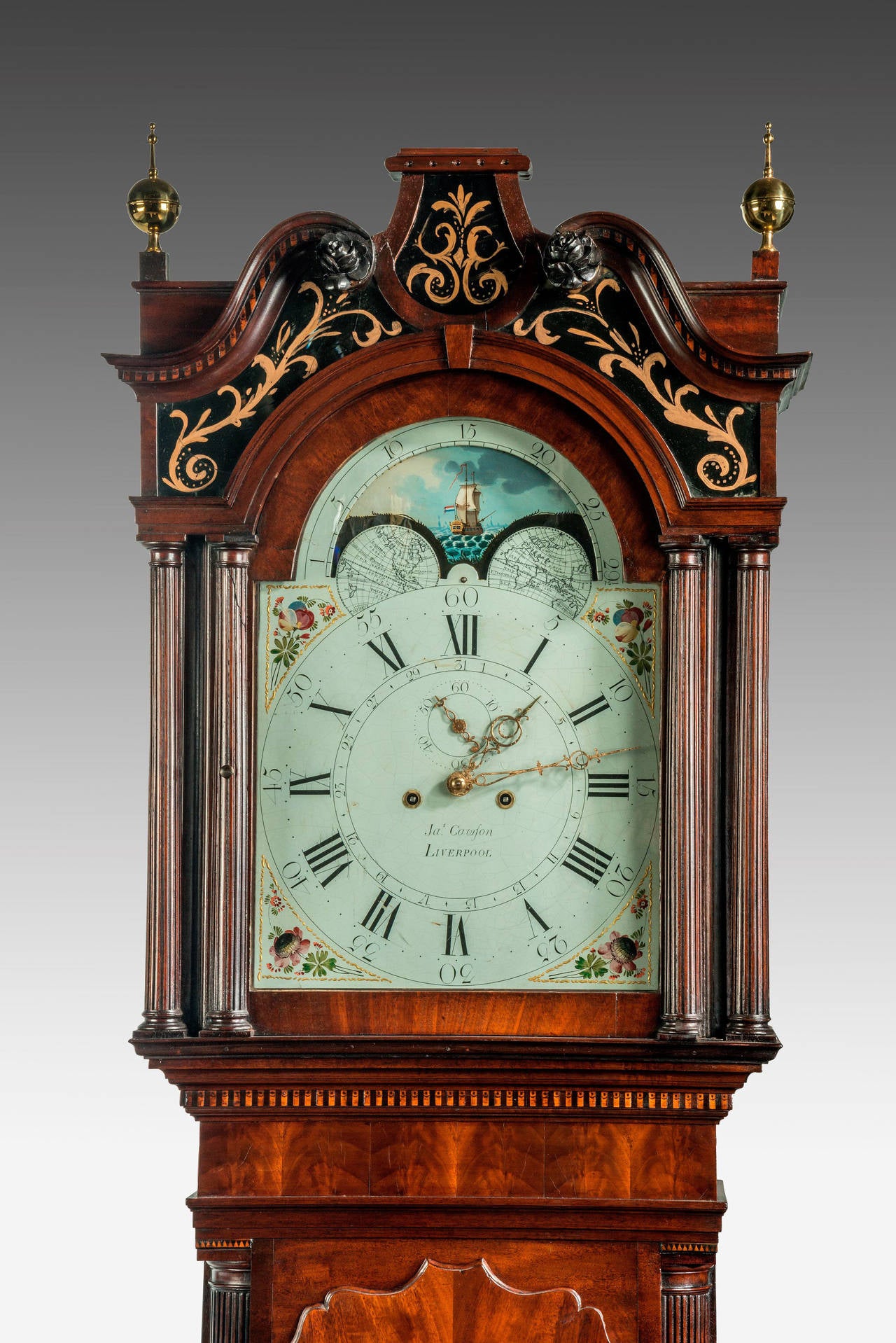 18th Century Longcase Clock by James Cawfon of Liverpool In Good Condition In Peterborough, Northamptonshire