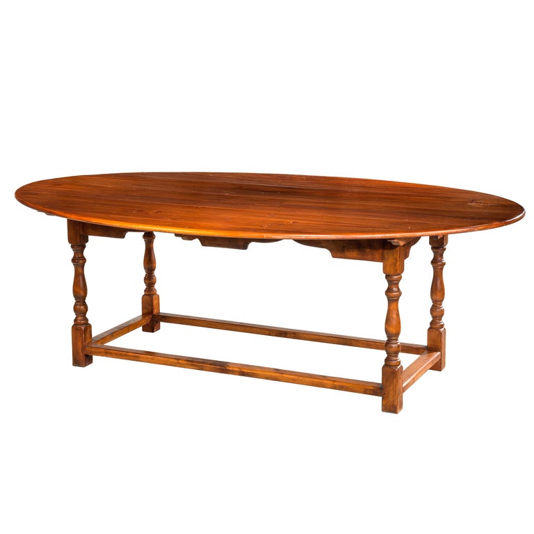 20th Century Oval Pine Dining Table For Sale at 1stDibs oval pine