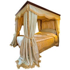 A George III Period Mahogany Four Poster Bed