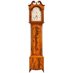 18th Century Mahogany Longcase Clock by Chas Howe of London