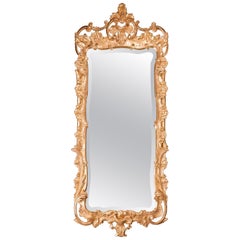 Mid-18th Century Rococo Giltwood Mirror