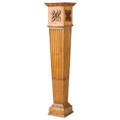 18th Century Pine Column Pedestal