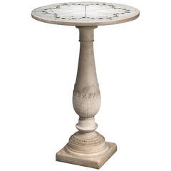 18th Century Well Carved Carrara Marble Table 10