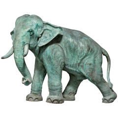 19th Century Japanese Bronze Elelphant