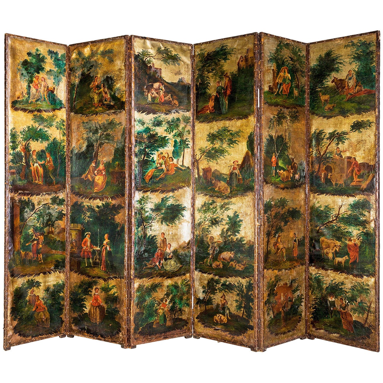Mid-18th Century Six-Fold Screen