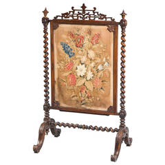 19th Century Rosewood Fire Screen 10