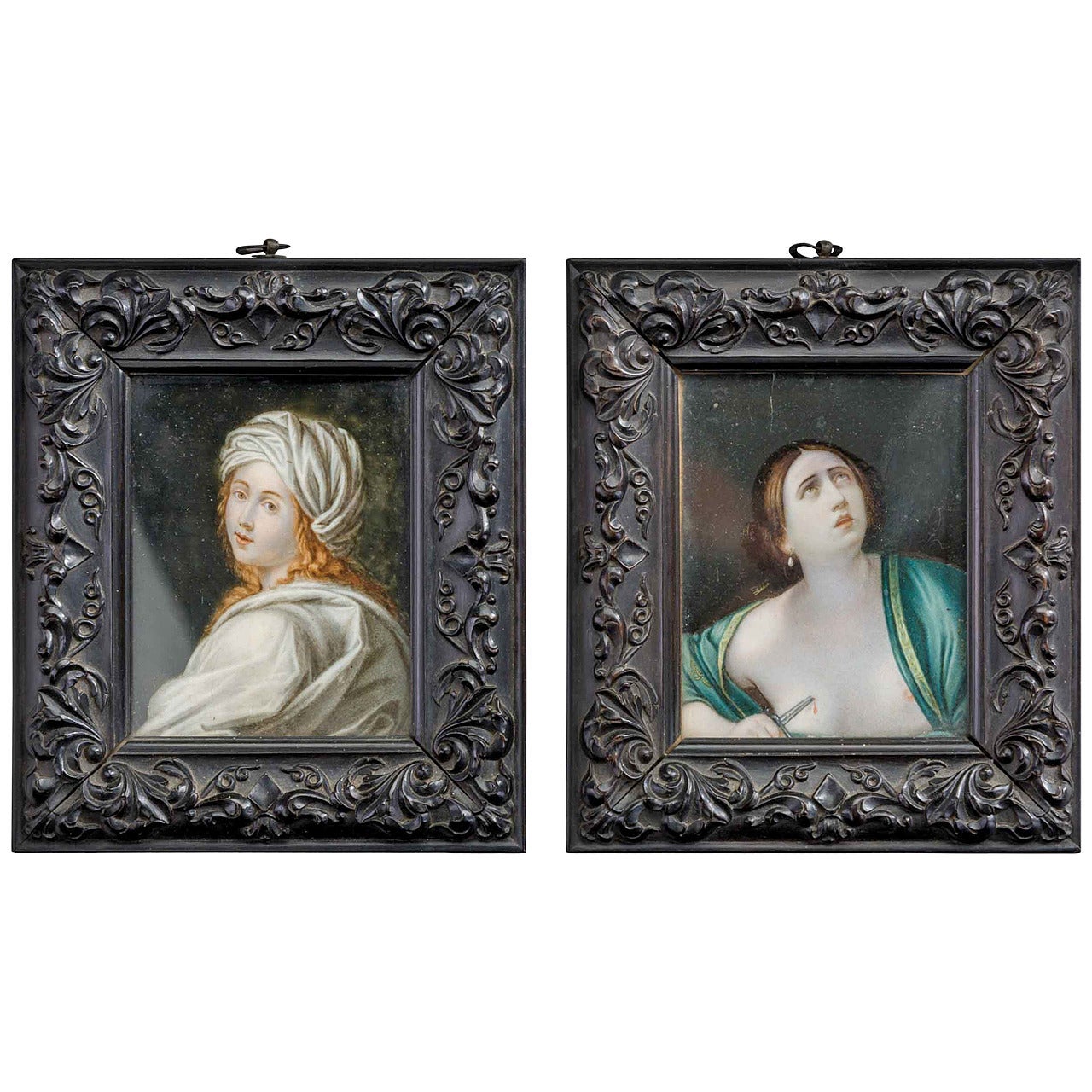 Pair of 19th Century Framed Miniature Paintings