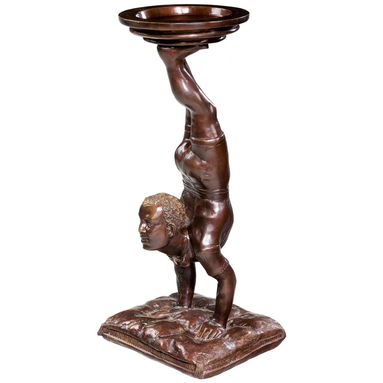 19th Century Italian Bronze Figure of an Acrobat For Sale