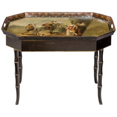 Mid-19th Century Tole Tray Table