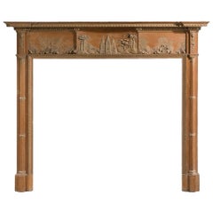 Fine Edinburgh 18th Century Pine and Gesso Fire Surround