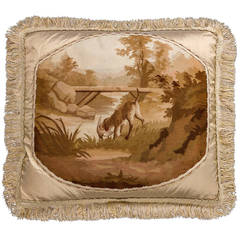 Late 18th/ Early 19th Century Tapestry Cushion. A Hunting Scene 10