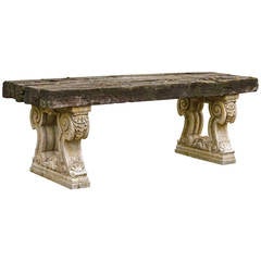 Late 20th Century Marble End Support Table