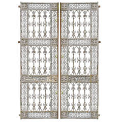 Pair Of 19th Century Gates Scripted "ROYAL" Pair Of 19th Century Gates Scripted "ROYAL"