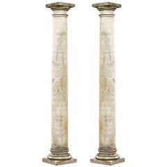 Pair Of Late 20th Century Stone Columns