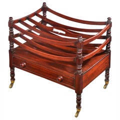 Regency Period Mahogany Canterbury 9