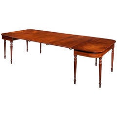 Late George III Mahogany D End Table