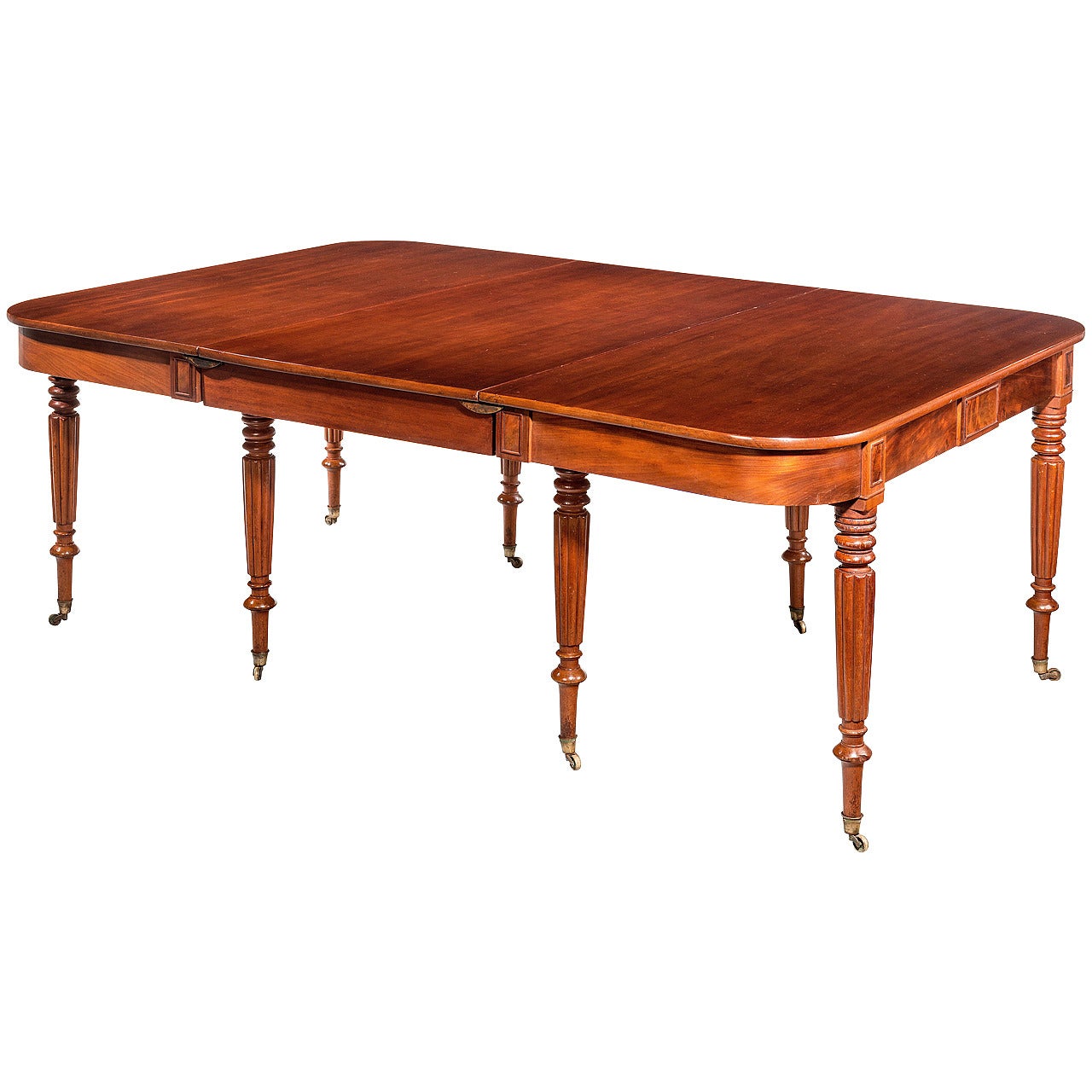 Regency Period Three-Part D-End Dining Table