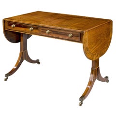 Regency Period Mahogany Sofa Table of Shallow Proportions