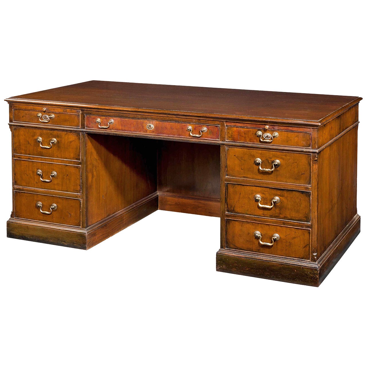 Mid-19th Century Pedestal Desk