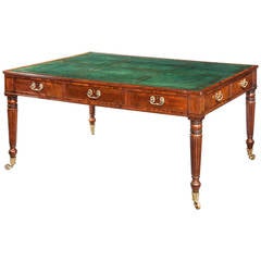 Regency Period Mahogany Library Table