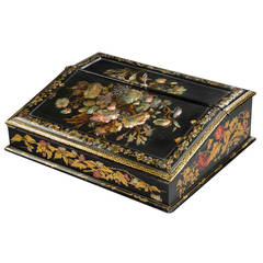 Fine 19th Century Papier Mâché Travelling Desk 7