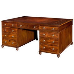 Regency Period Mahogany Partners Desk