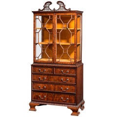 Late 19th Century Small Bookcase China Cabinet