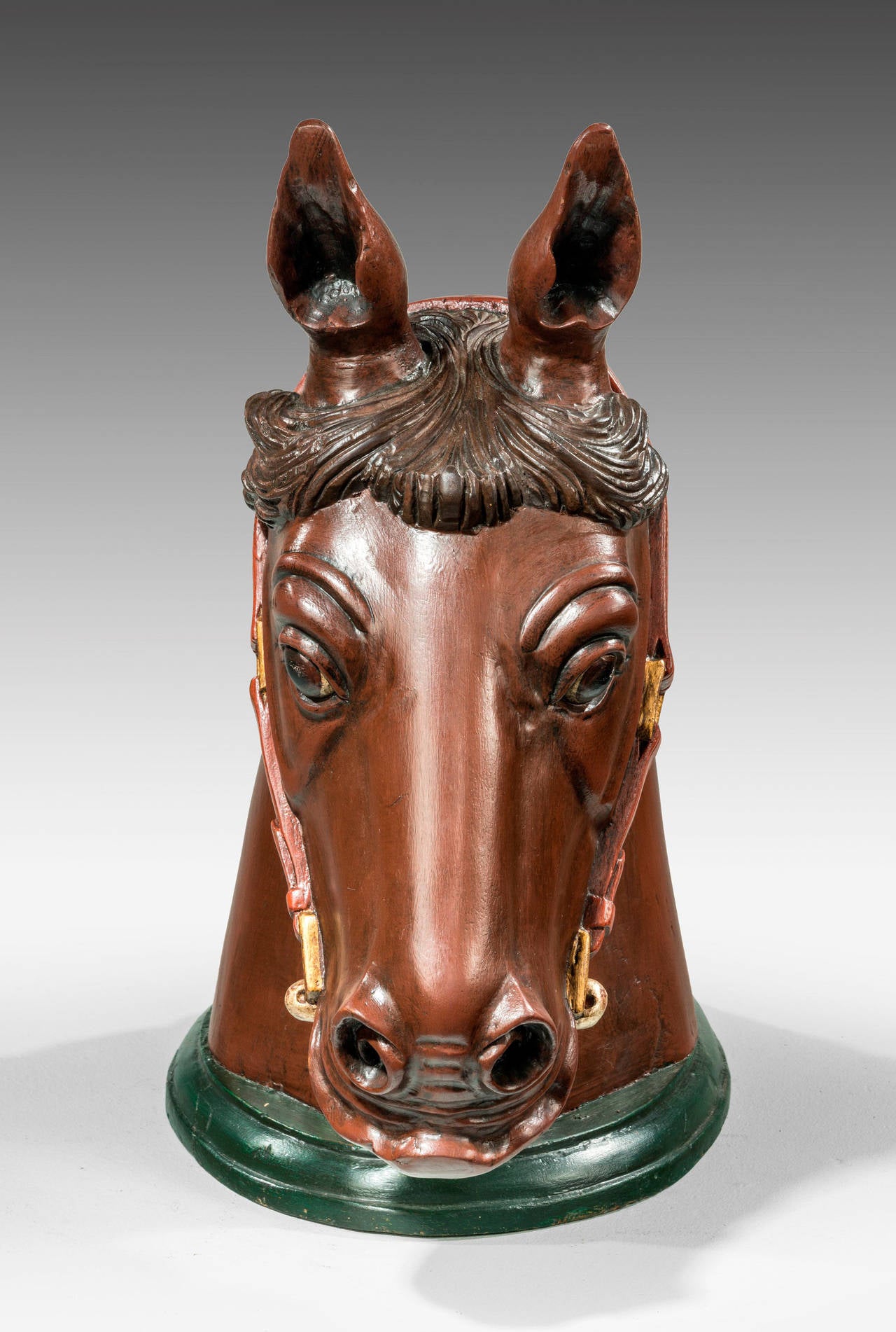 Bois Monture de tête de cheval du début du XXe siècle