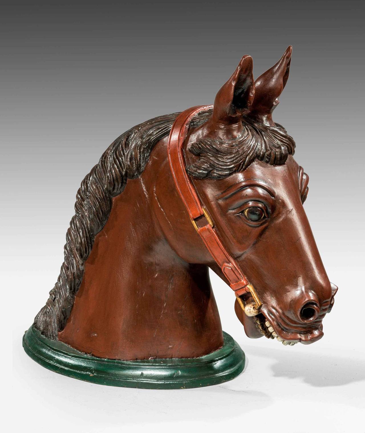 Britannique Monture de tête de cheval du début du XXe siècle