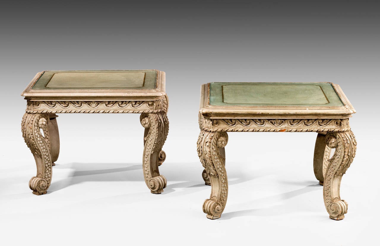 Pair of Early 20th Century Low Occasional Tables In Good Condition For Sale In Peterborough, Northamptonshire