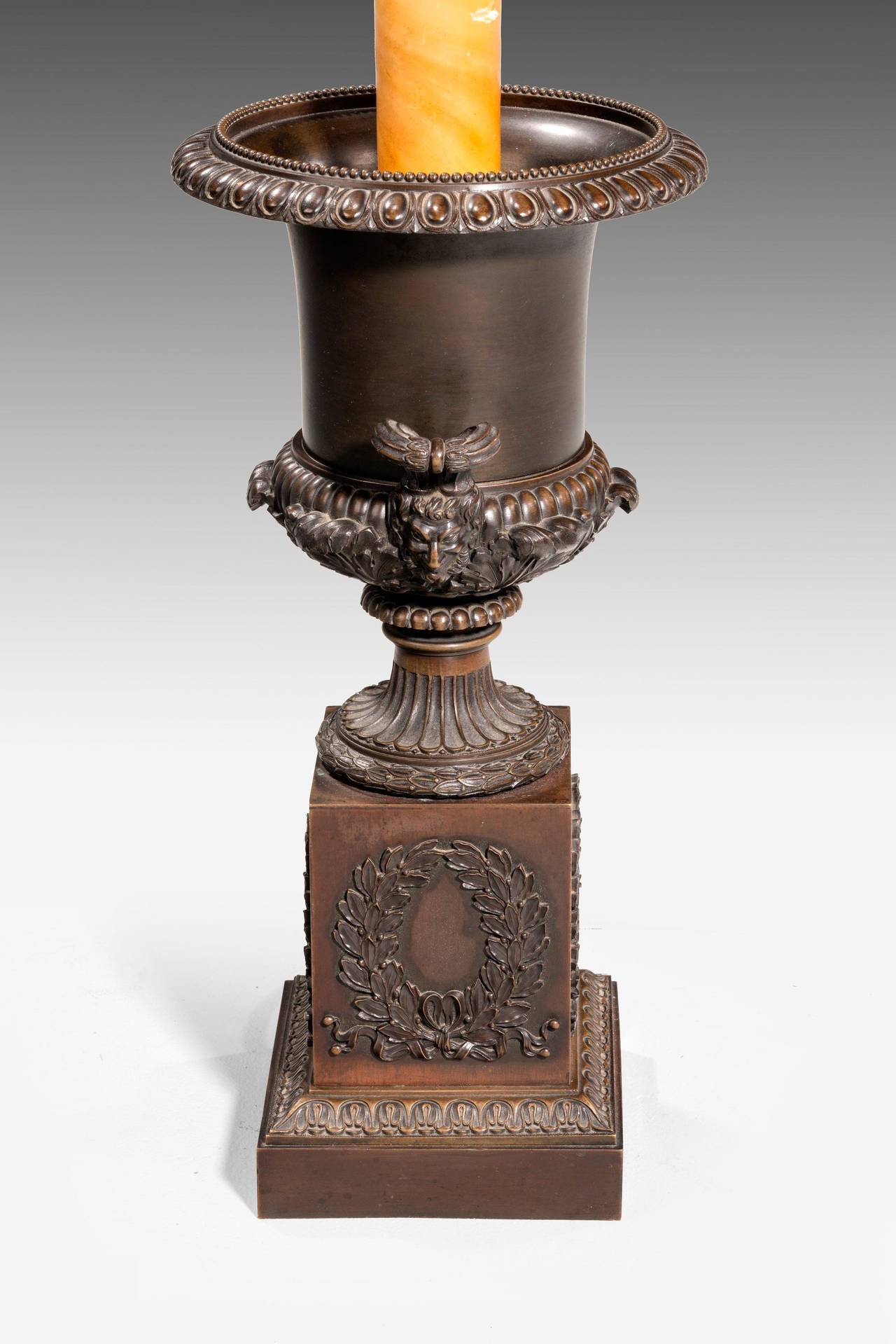 Bronze Late 19th Century Neoclassical Lamp