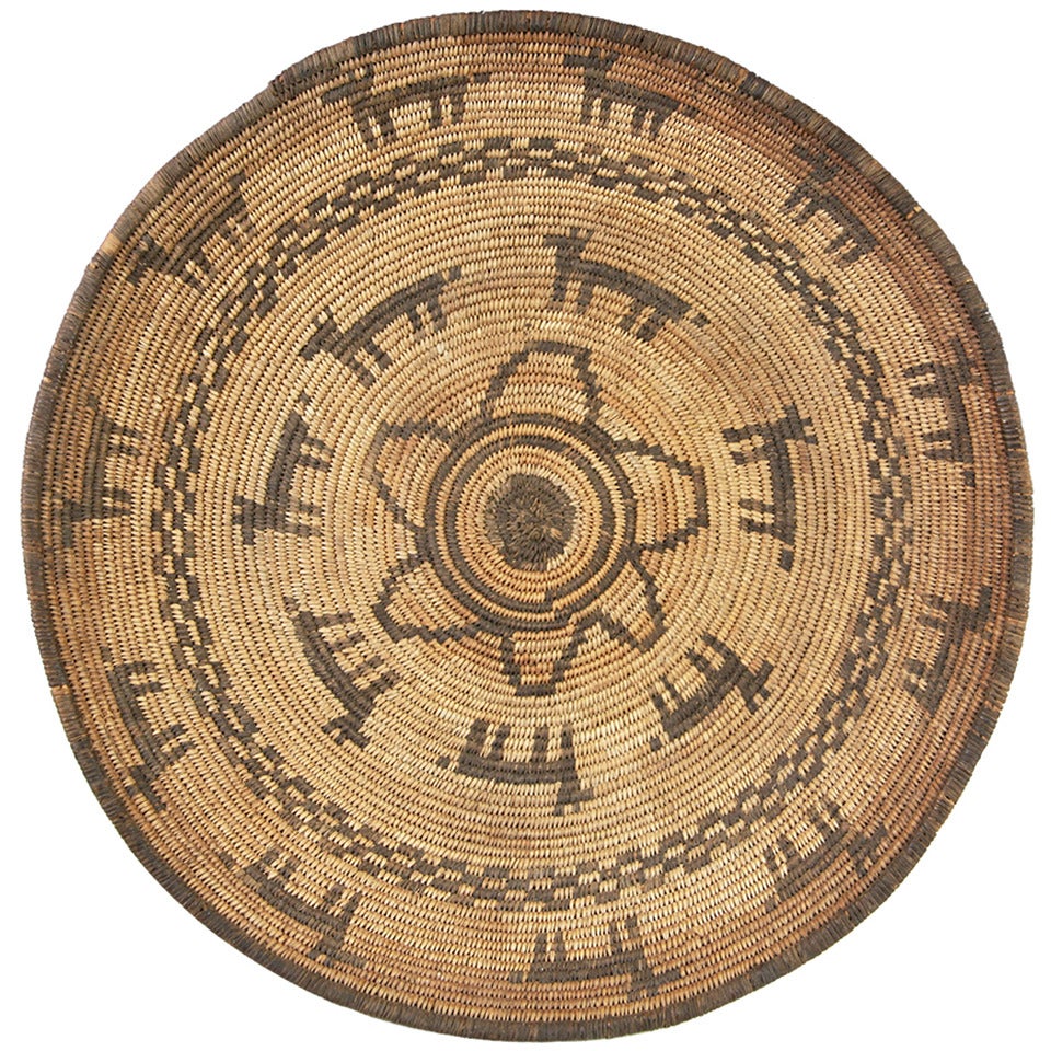 Apache Star Design Tray with Horse Motif