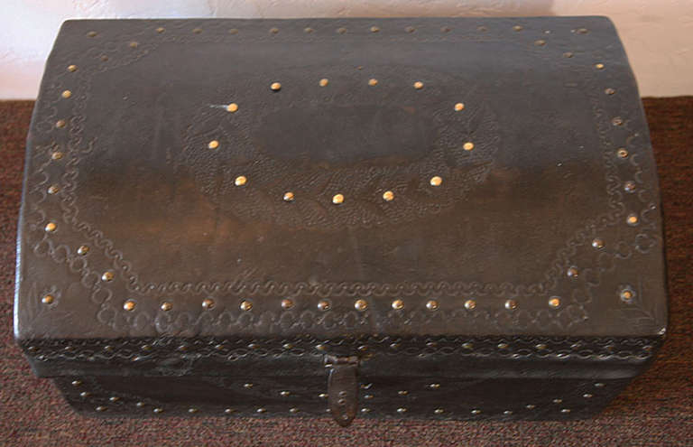 Leather Mexican Colonial Chest