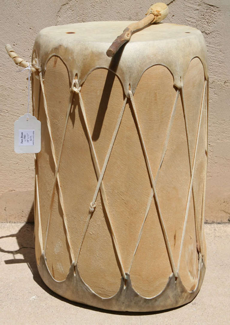 20th Century Taos Pueblo Drum