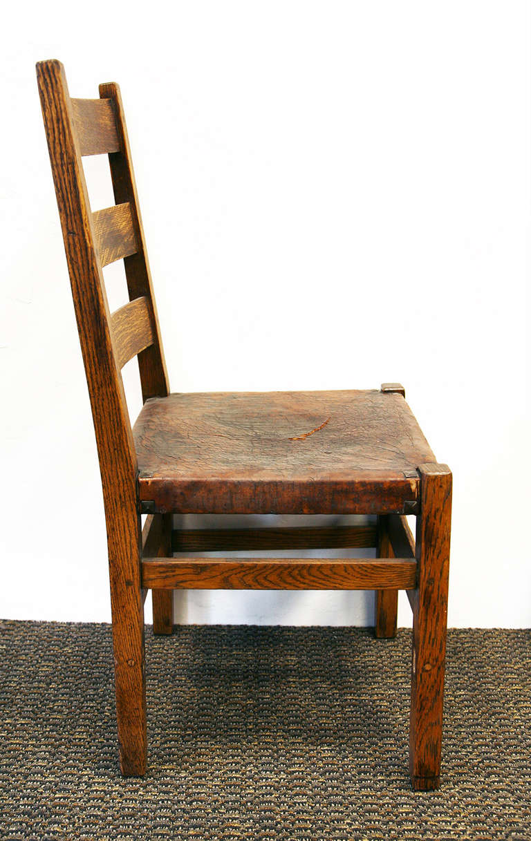 Stickley chair signed by Gustav Stickley (1858-1942).

Please contact us for shipping information.