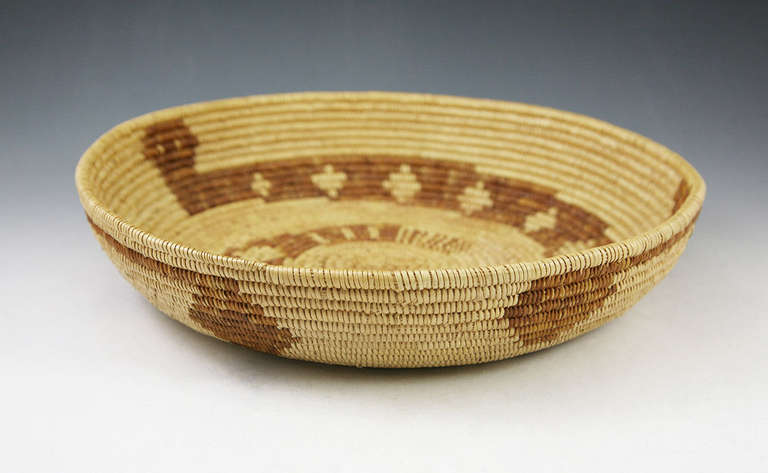 Native American Mission Rattlesnake Design Tray For Sale