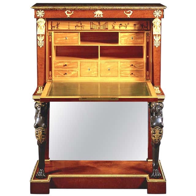 Empire Commode Desk - 4 For Sale on 1stDibs