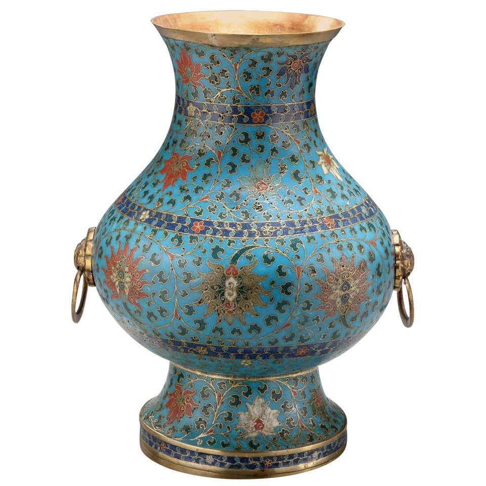 Cloisonne Hu-Form Vase