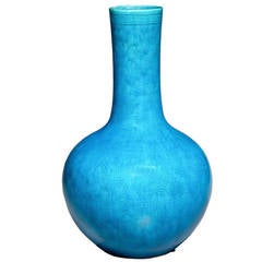 Turquoise Glaze Bottle Vase