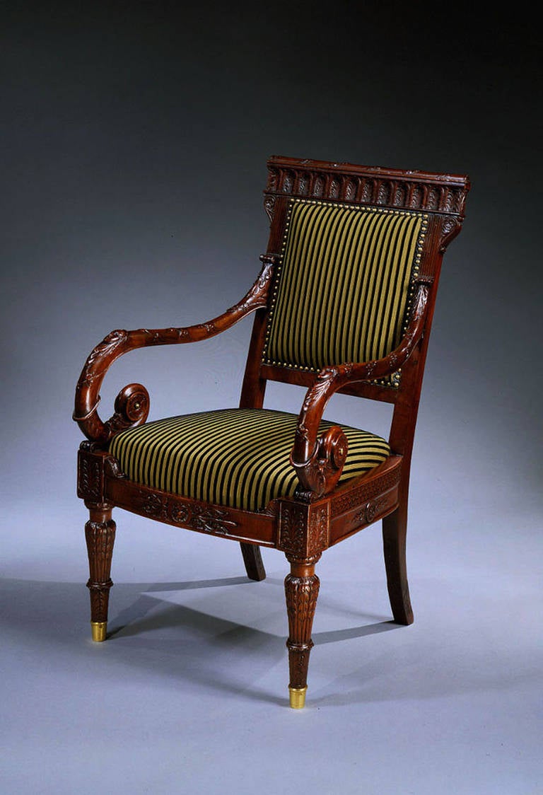 Austrian Sculpted Fauteuil