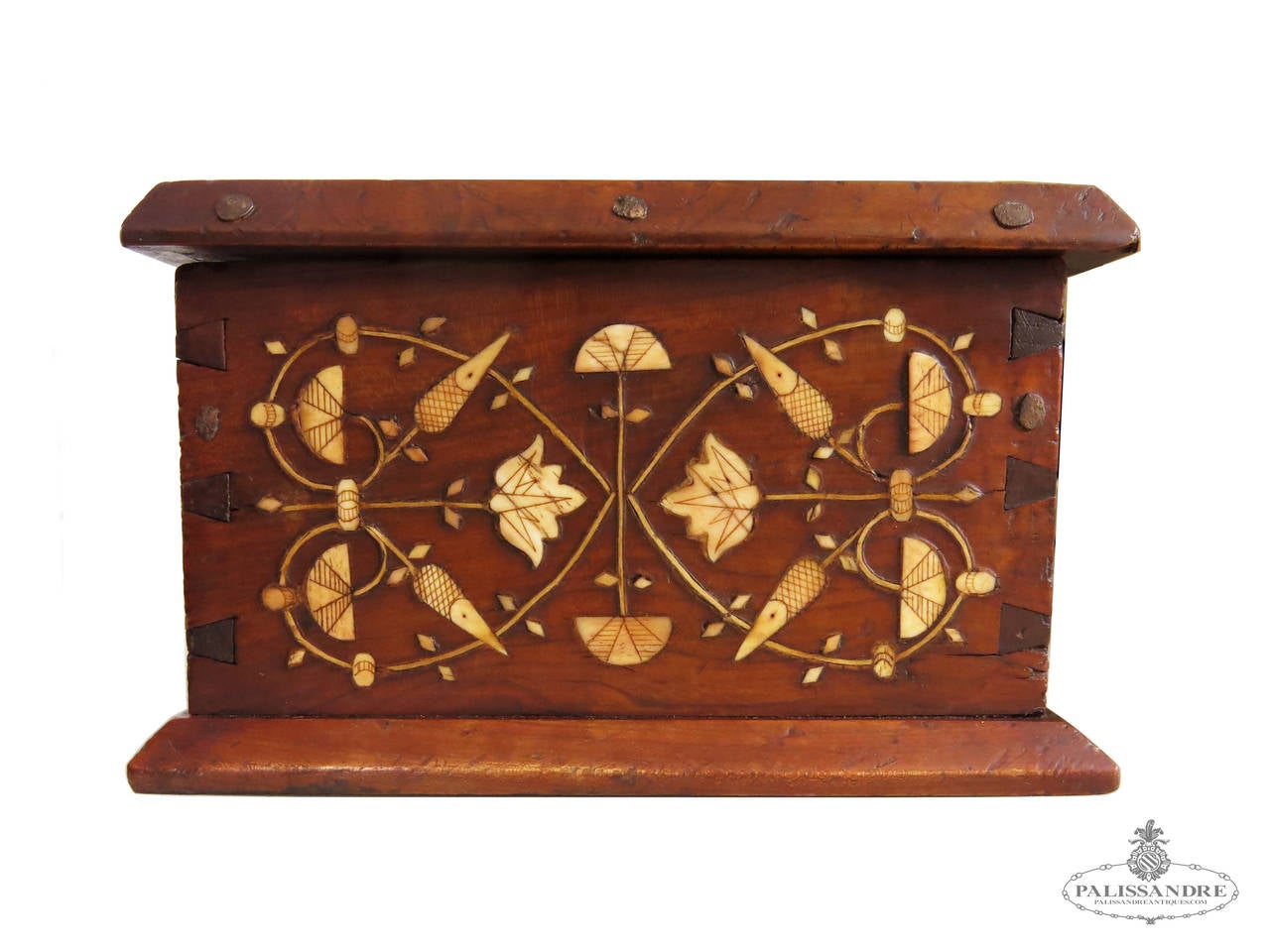 19th Century Beautiful Inlaid Chest For Sale