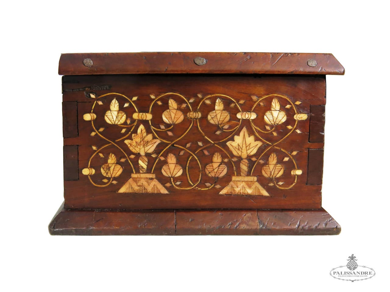 Beautiful Inlaid Chest For Sale 1