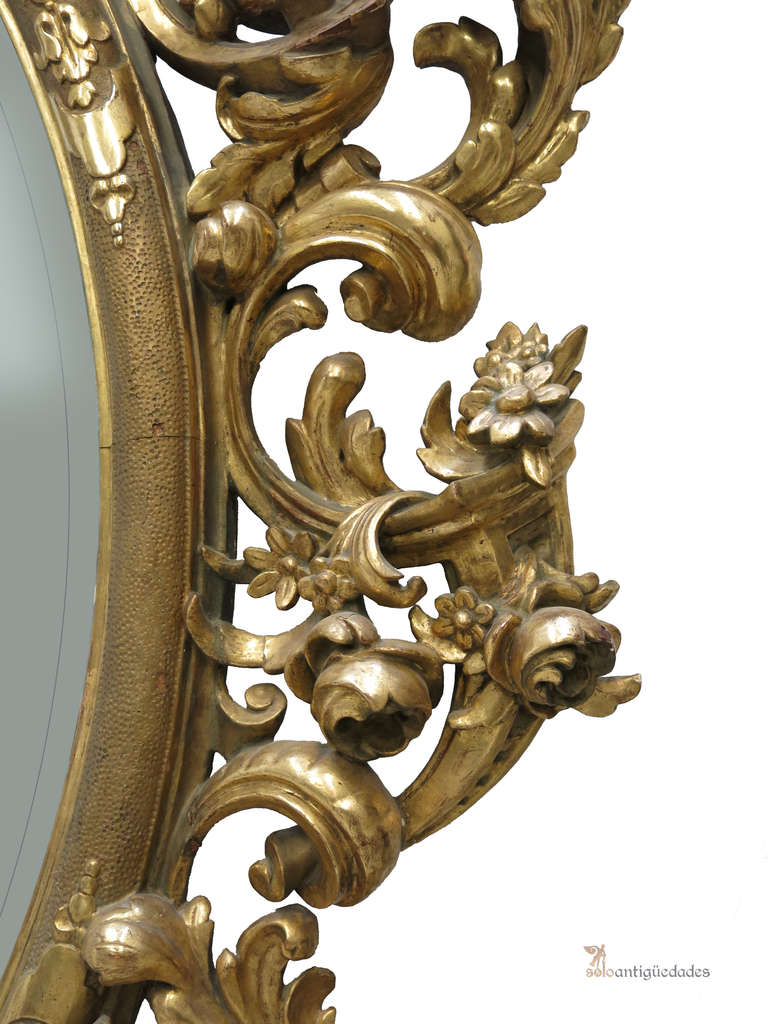 18th Century and Earlier 18th Century Baroque Mirror For Sale