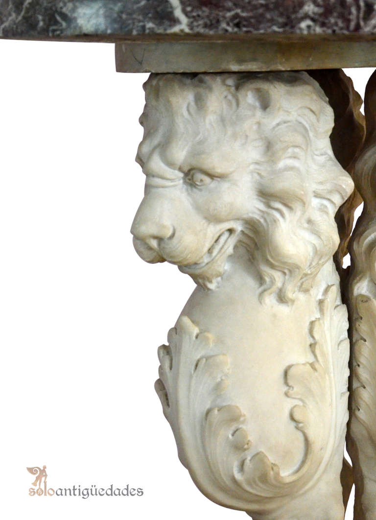 Marble Table Neoclassical, 18th Century