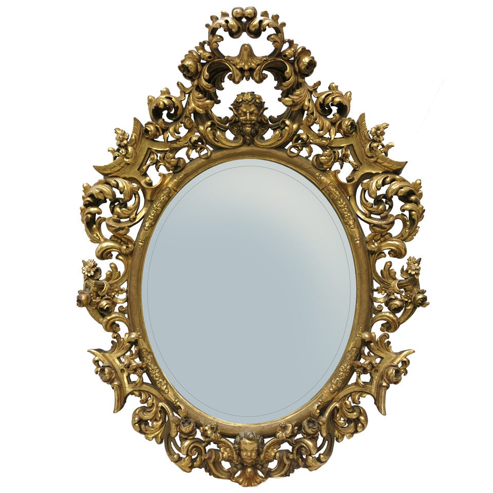 18th Century Baroque Mirror For Sale