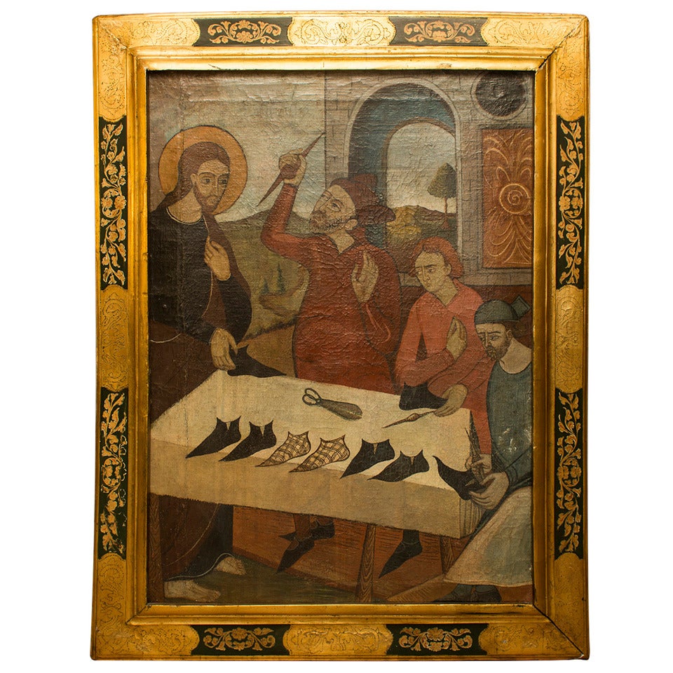 Painting "Christ Wearing His Feet" For Sale