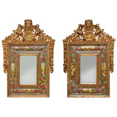 Pair of Mirrors, Carlos IV, 18th Century