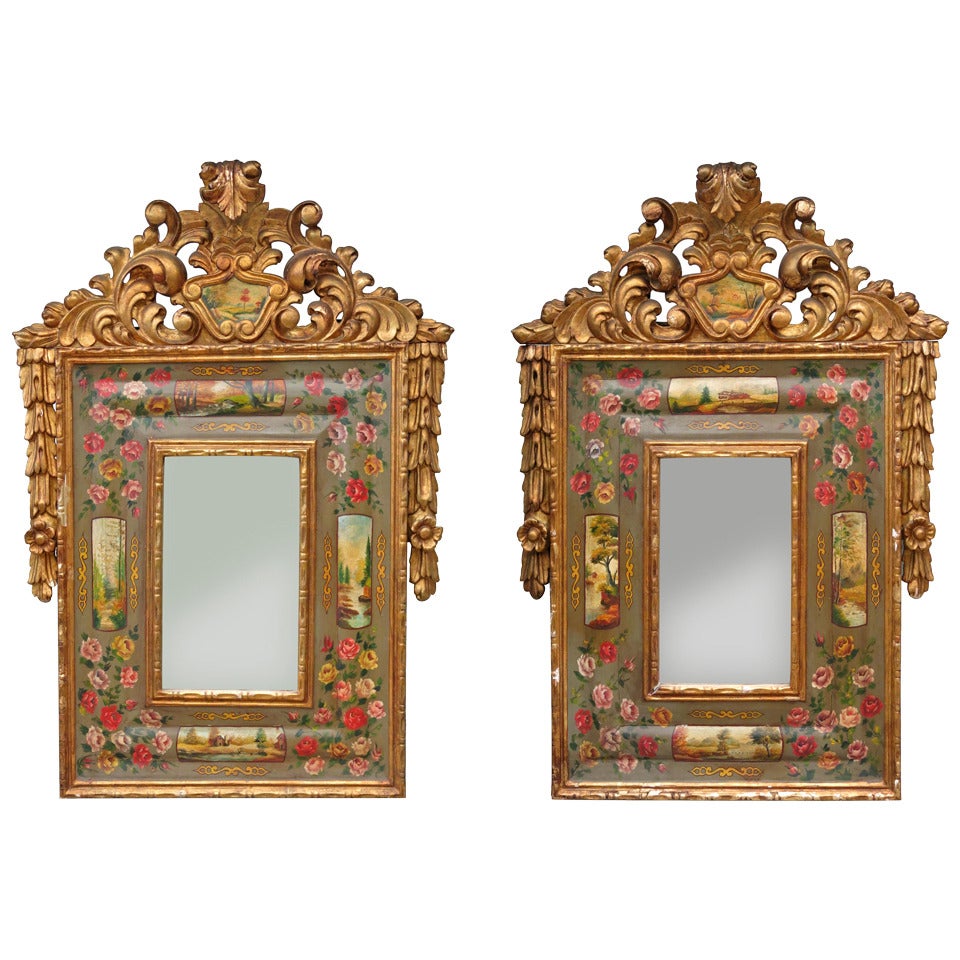 Pair of Mirrors, Carlos IV, 18th Century For Sale